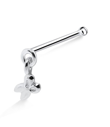 Scissor Shaped Silver Bone Nose Stud NSKD-551